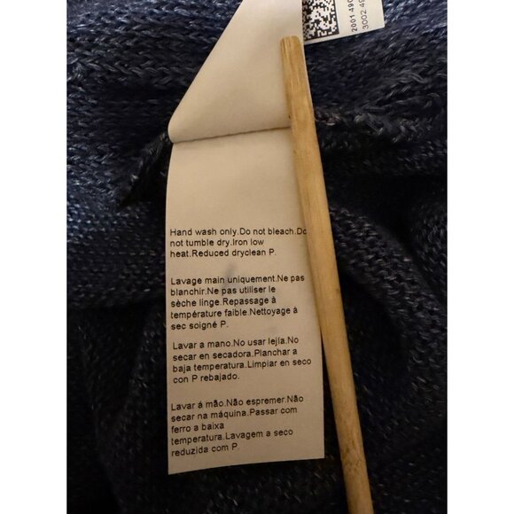 Hugo Boss Mens Linen Cardigan XL Shawl Collar Pockets Fisherman 100% Linen - Picture 10 of 11